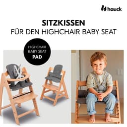 Hauck Kinder-Sitzauflage Highchair Baby Seat Pad | Grau