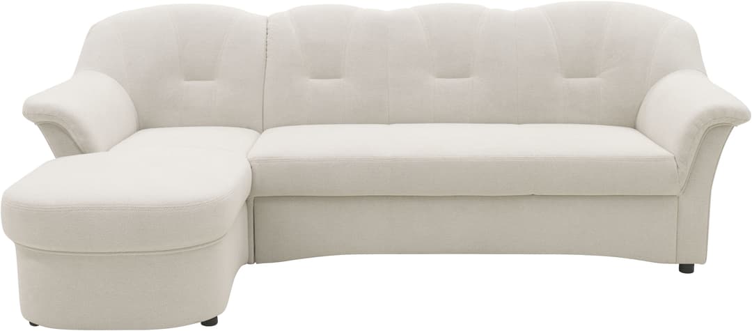 DOMO collection Ecksofa Flores Schlafsofa | Beige