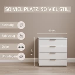 OTTO home AGORDO Schubkastenkommode | Grau