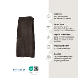 Schiesser Saunakilt Turin | Grau