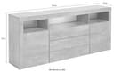 borchardt Möbel Sideboard Santa Fe | Grau 5
