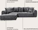 ED EXCITING DESIGN Ecksofa Sentina | Grau 5
