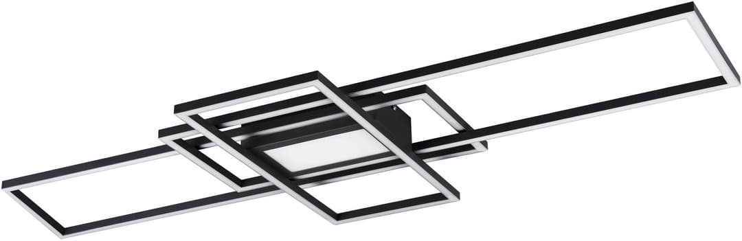 TRIO Leuchten LED Deckenleuchte MILA | Schwarz