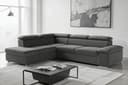 sit&more Ecksofa Valentine L-Form | Grau