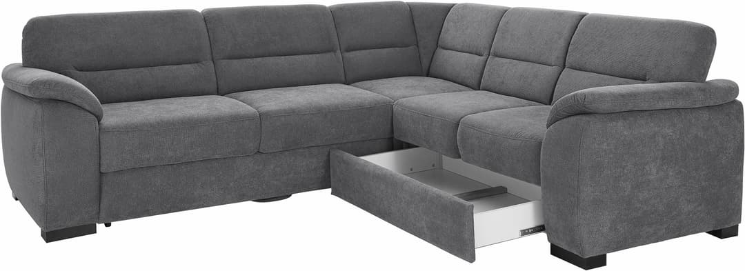 sit&more Ecksofa Montego L-Form | Grau