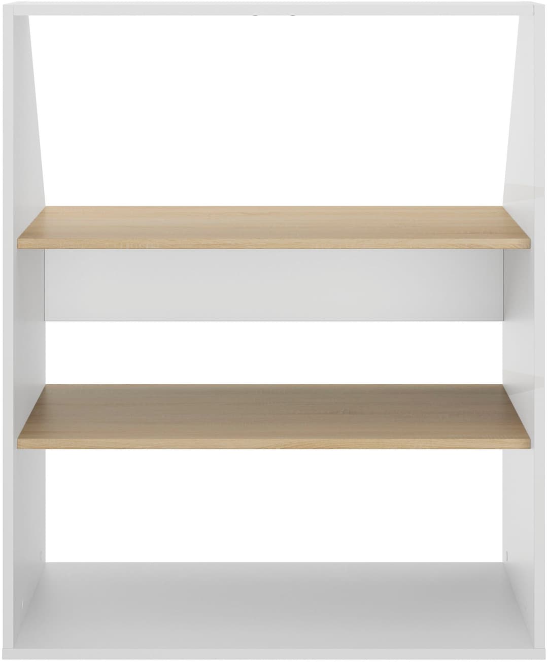 Gami Kleiderschrank UNDER Schrägschrank mit einer Tür | Weiß