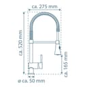 Schütte Spültischarmatur CORNWALL | Silber 4