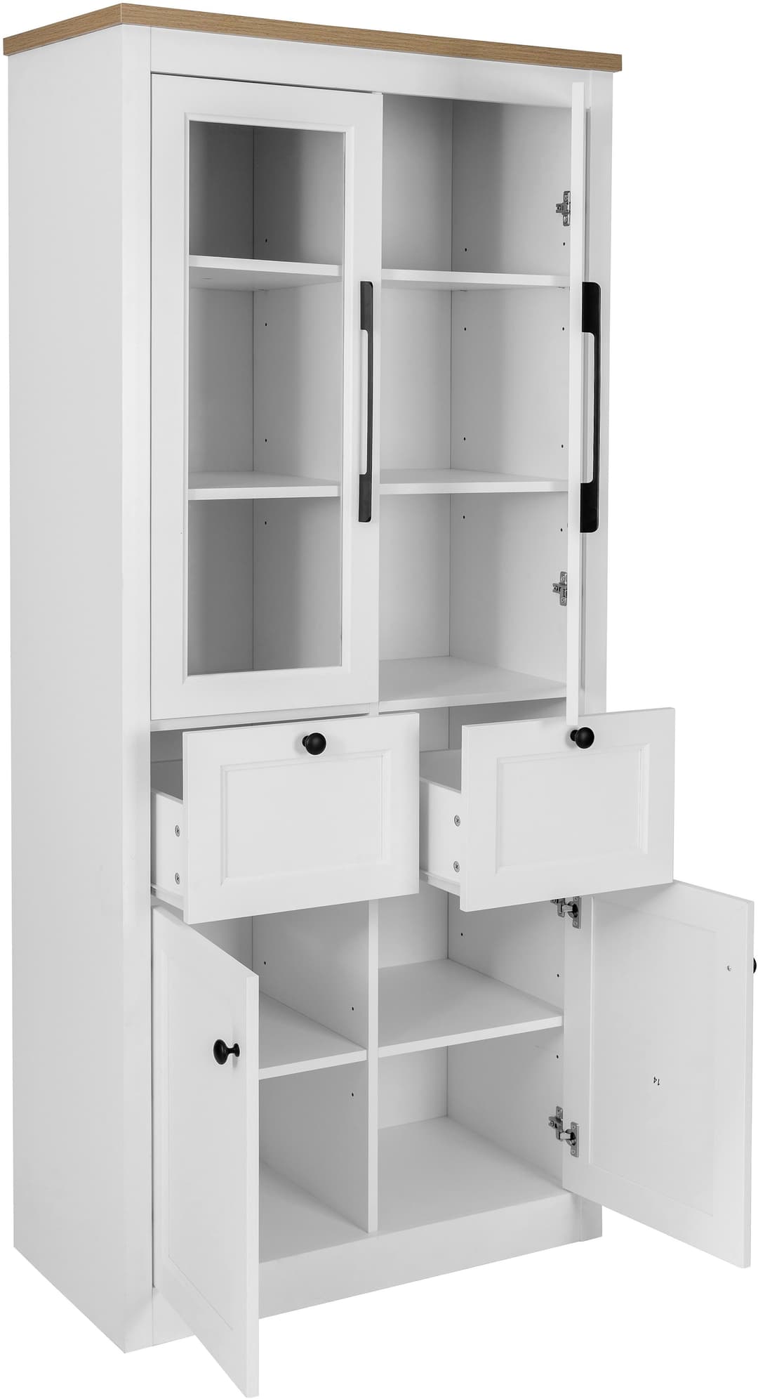 OTTO home Standvitrine Rigny | Weiß