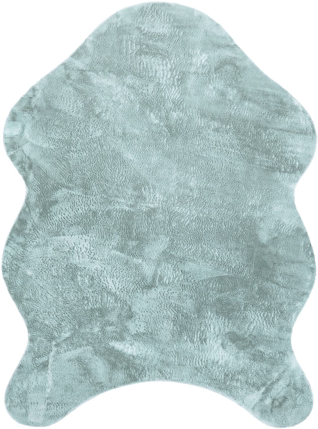 Paco Home Fellteppich Pelt 640 | Türkis
