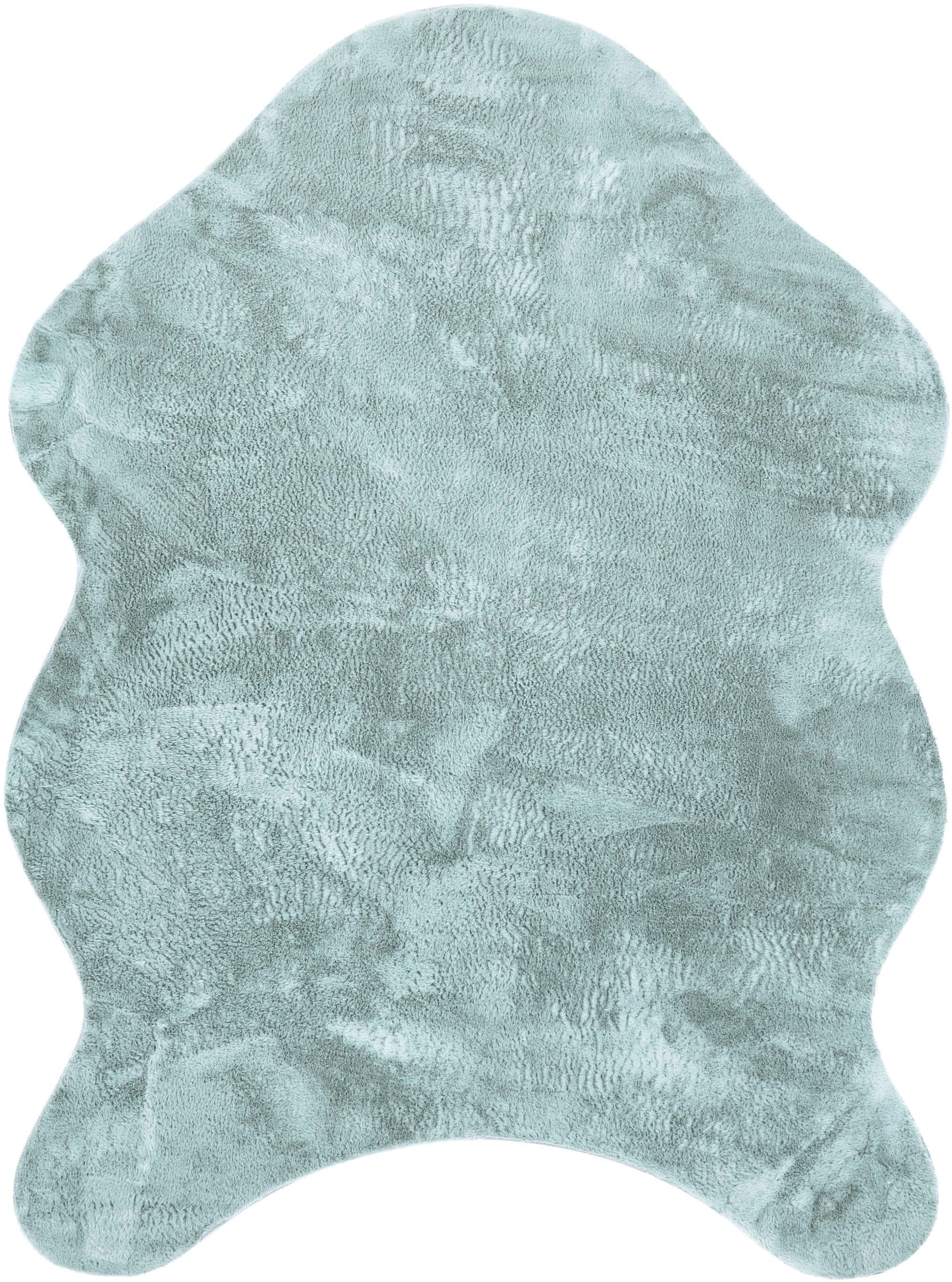 Paco Home Fellteppich Pelt 640 | Türkis
