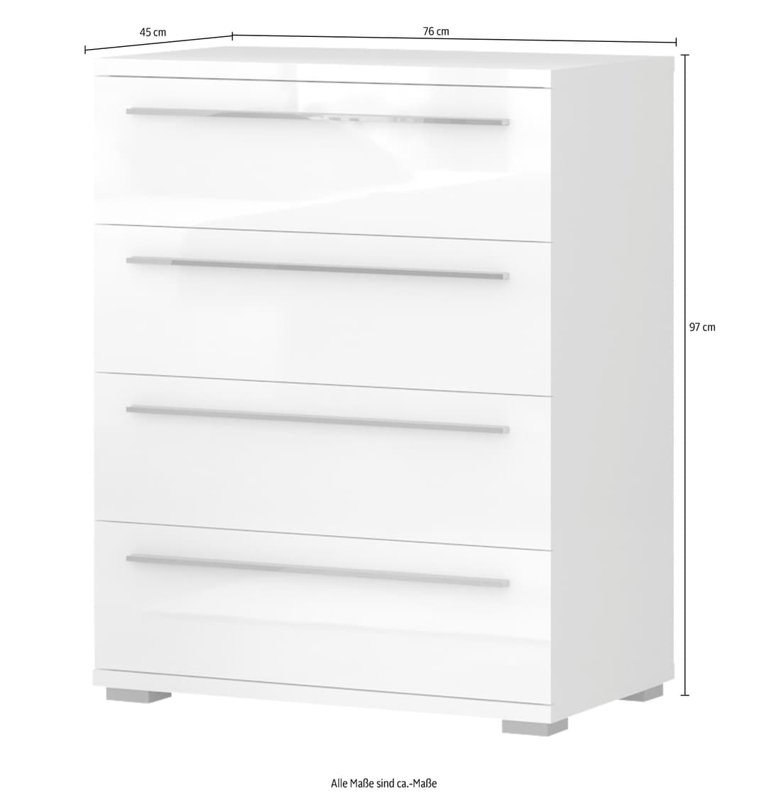 OTTO home Schubkastenkommode Piano | Weiß