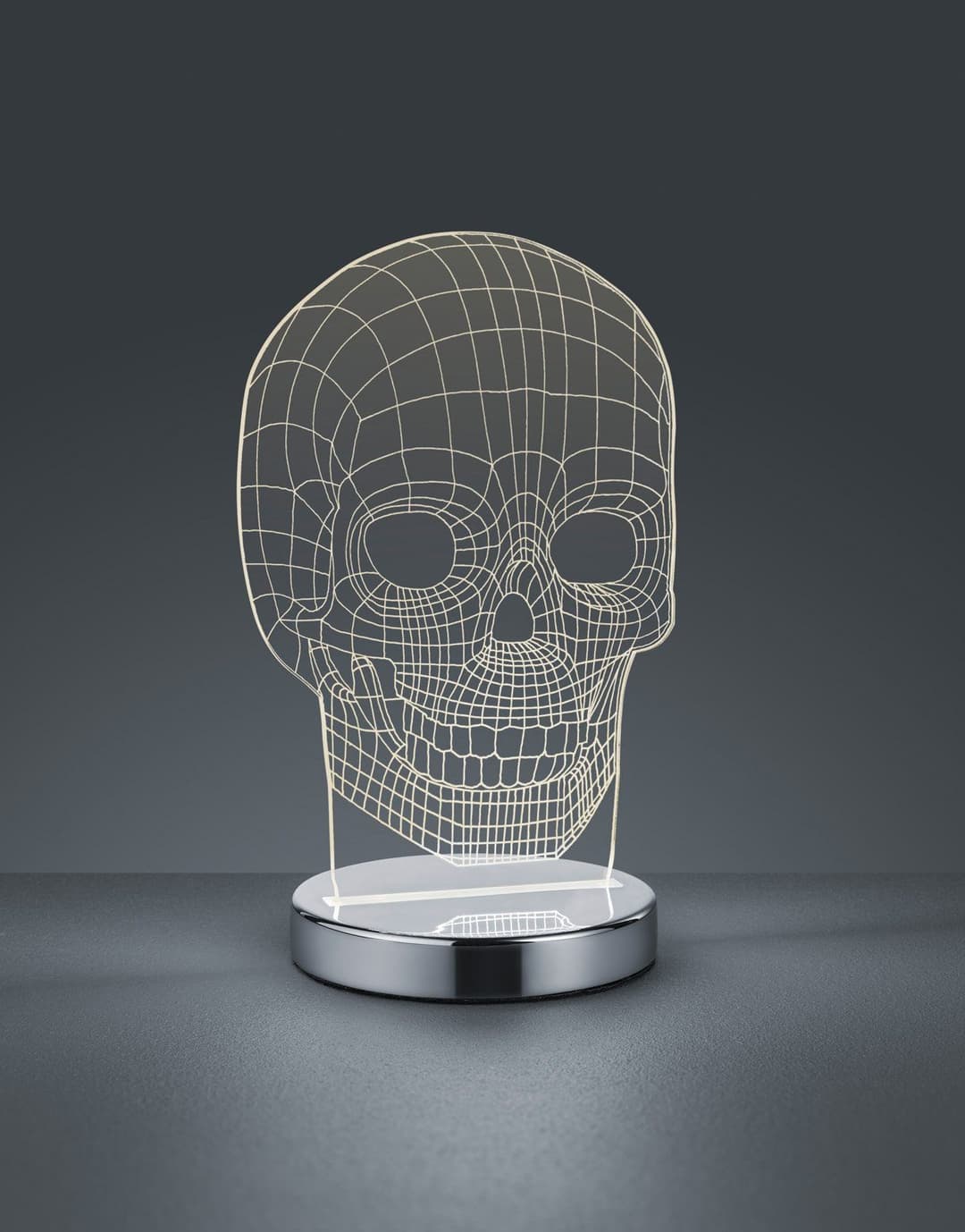 Reality Leuchten LED Tischleuchte Skull | Mehrfarbig