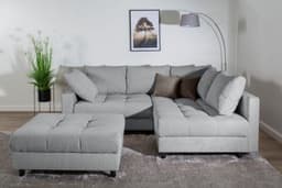 COLLECTION AB Ecksofa Toni L-Form | Grau