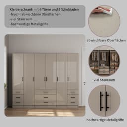 Kleiderschrank Trento | Grau