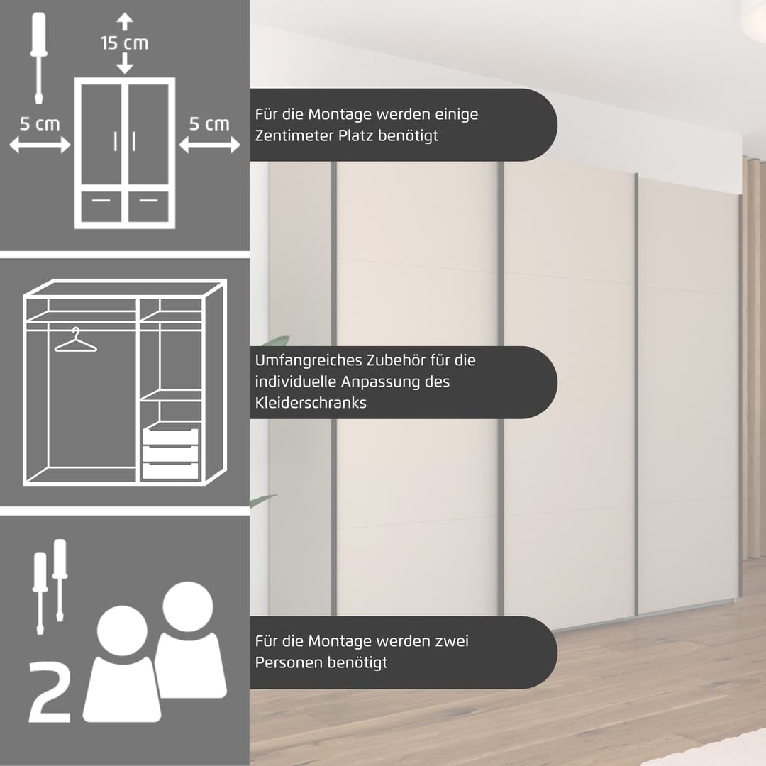 rauch CONTIDO Schwebetürenschrank | Beige