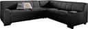 DOMO collection Ecksofa Norma Top | Schwarz