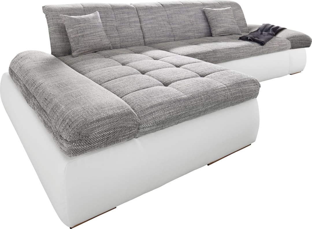 DOMO collection Ecksofa PB Moric | Grau
