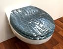 ADOB WC-Sitz Leder | Schwarz 2