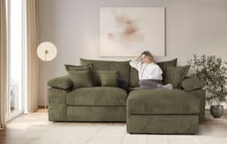 Home affaire Ecksofa Soft&Cosy XL L-Form | Grün
