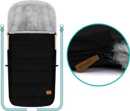Fillikid Fußsack Bernina Alpina | Schwarz
