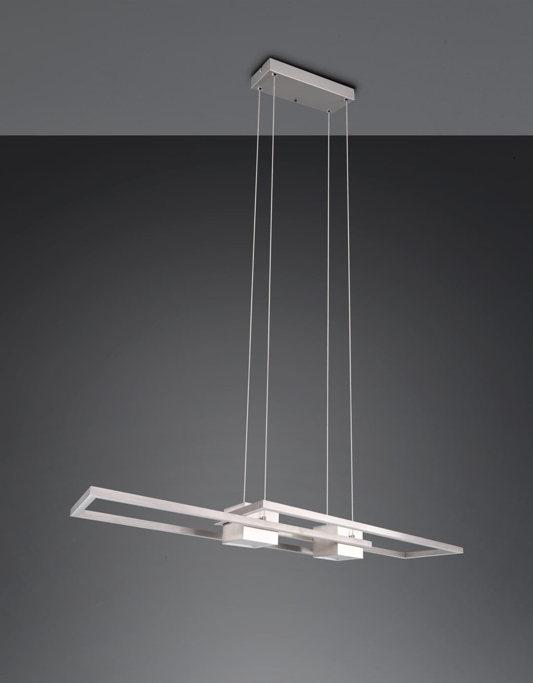 TRIO Leuchten ALBANY LED Pendelleuchte | Silber