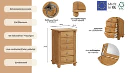 OTTO home Schubkastenkommode Tessin | Holztöne