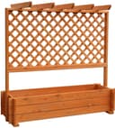 promadino Spalier Pergola mit Pflanzkasten | Braun