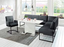 exxpo - sofa fashion Eckbank Affogato | Schwarz