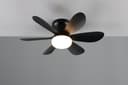 Reality Leuchten LED Deckenleuchte LUND mit Ventilator | Schwarz 3