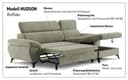 COTTA Ecksofa Hudson L-Form | Schwarz 4