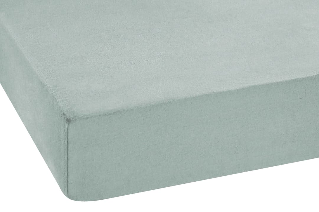 SETEX Bettlaken Feinbiber Melange Spannbetttuch | Grün