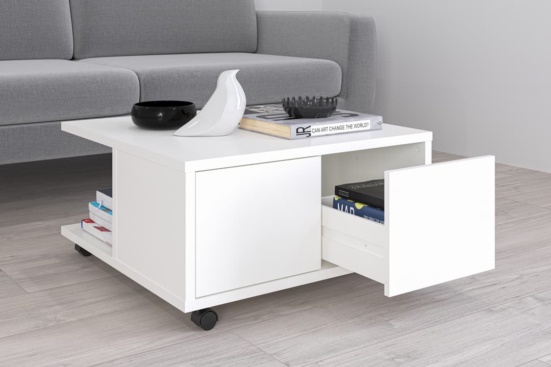 FMD Couchtisch Twin | Weiß
