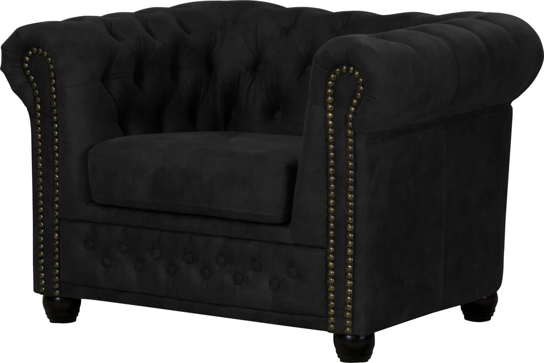 Home affaire Chesterfield-Sessel Rysum | Schwarz