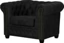 Home affaire Chesterfield-Sessel Rysum | Schwarz