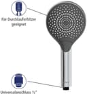WENKO Handbrause Watersaving | Grau 5