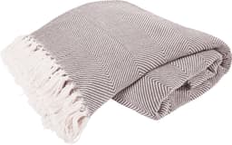 Primera Tagesdecke Fransen | Braun