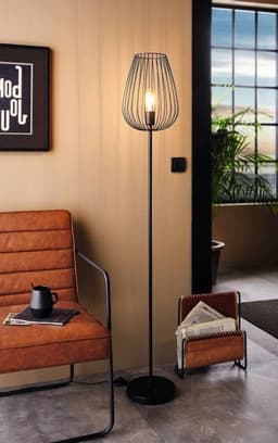 EGLO Stehlampe NEWTOWN | Schwarz