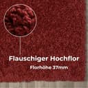OTTO home Hochflor-Teppich Banji | Rot 5