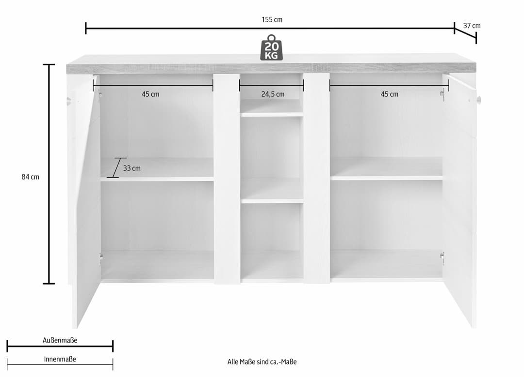 OTTO home Sideboard Larona | Holztöne