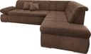 DOMO collection Ecksofa NMoric | Braun