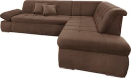 DOMO collection Ecksofa NMoric | Braun