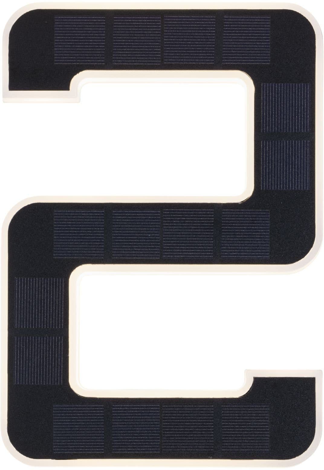Paulmann Solar Hausnummer Leuchte Ziffer 2 | Schwarz