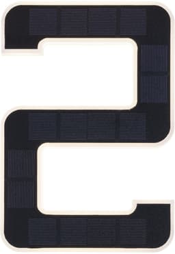 Paulmann Solar Hausnummer Leuchte Ziffer 2 | Schwarz