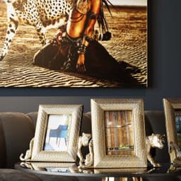 Kare Design Einzelrahmen Bilderrahmen Leopard | Gold