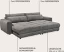 ED EXCITING DESIGN Big-Sofa Loveseat | Grau 5