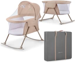 Kinderkraft Baby-Reisebett LOVI | Beige