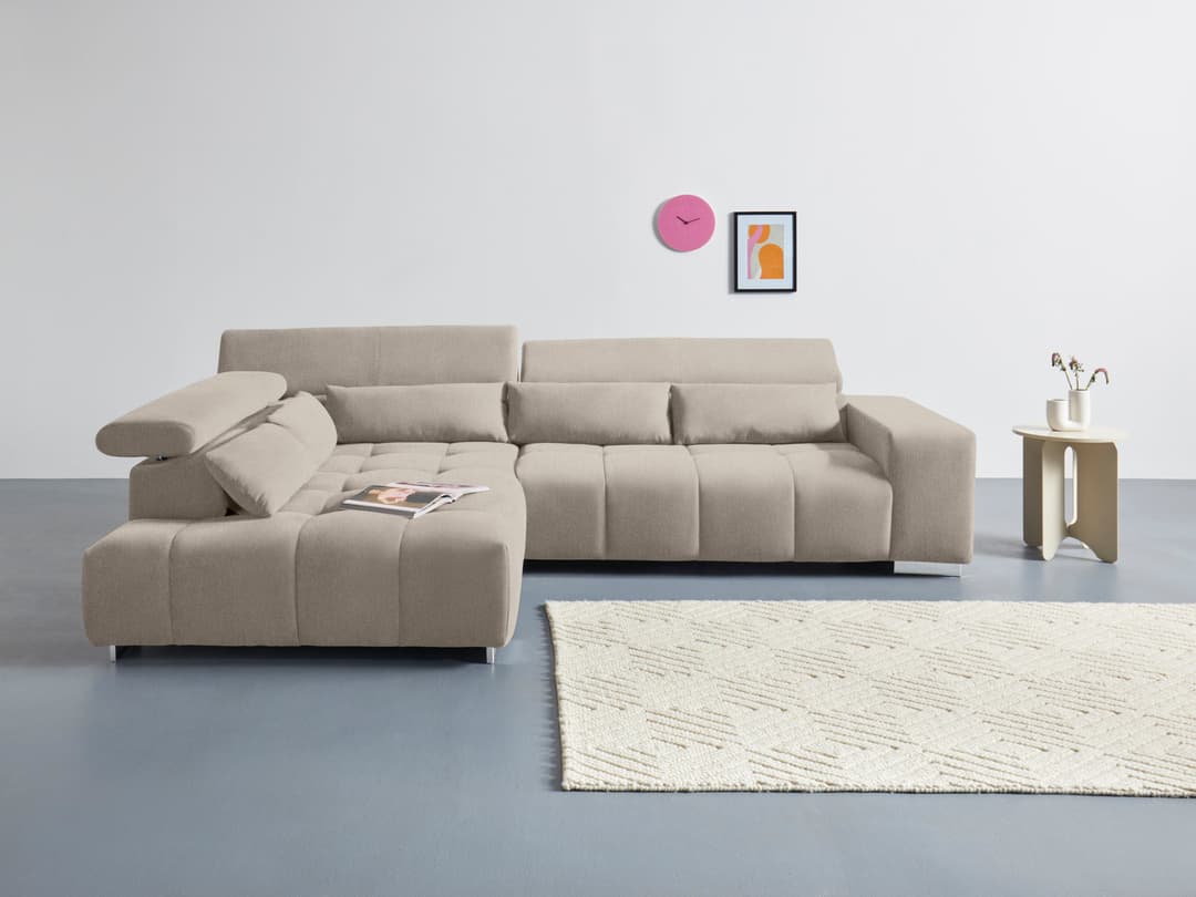 COTTA Ecksofa Orion L-Form | Beige