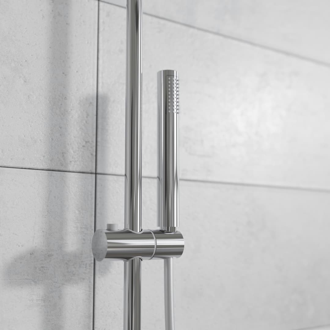 welltime Brausegarnitur Porto | Silber