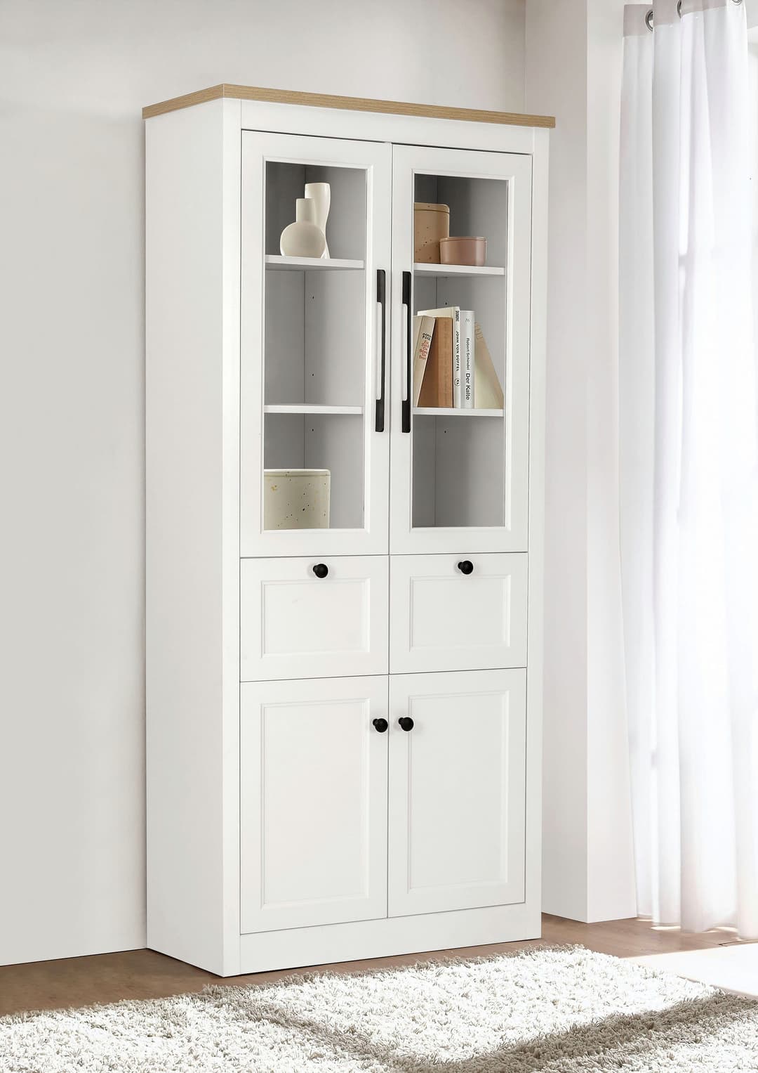 OTTO home Standvitrine Rigny | Weiß