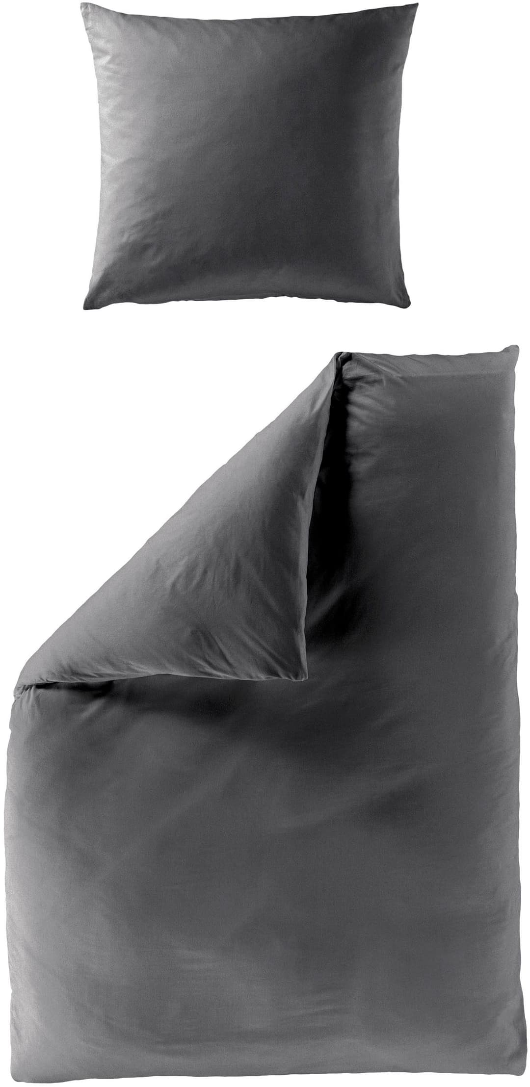 BIERBAUM Bettwäsche Elegant uni | Grau